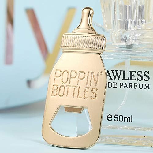 24 Pack Baby Bottle Bottle Openers for Baby Shower Favors Gifts, Bridal Baby Shower Decorations Souvenirs, Poppin Bottles Openers with Exquisite Gifts Box Used for Baby Party (Blue-Baby Bottle) - Image 5