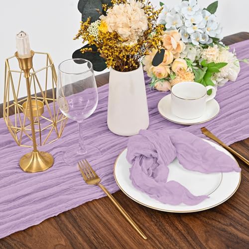 fani 100 Pack Gauze Cheesecloth Napkins, 20 x 20 in, Lavender - Image 6