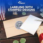 Perco Metallic Silver Perforated Round Circle Dot Sticker 4-Inch Labels — 3 Rolls, 1,200 Stickers - VIP, Priority & Modern Display Labels, Event Signage & Identification - Made in USA - Image 5