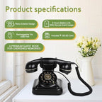 ROOMEDAL Audio Guest Book Wedding Phone, Guest Book Retro Phone Audio GuestBook - for Wedding, Bridal Shower, Baby Shower, Birthday Party, Anniversary - Image 4