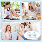 Whaline 20Pcs Baby Shower Candle Favors Glass Mason Jar Wax Candle Blue Clothes Jar Candles for Baby Shower Gender Reveal Party Favors - Image 7