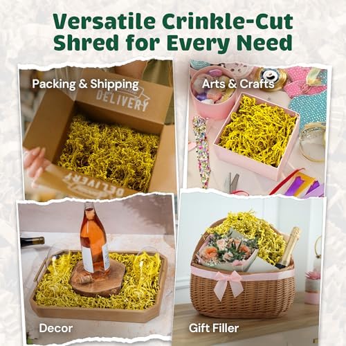 10LB Yellow Crinkle Paper Filler USA Made - Image 2