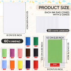 Jetec 60 Set Inkless Hand Footprint Paw Print Kit Ink Pad, 12 Colors - Image 2