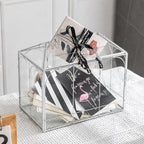 Glass Cards Box with Slot & Lock - 10.2" x 5.9" x 8" Vintage Geometric, Wedding Receptions, Home Reception, Tabletop Decor, Christmas Party, Silver - Slot Length 6.1 Inches - Image 7