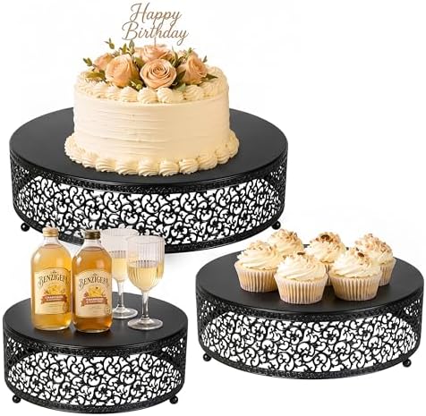 3Pcs Metal Food Risers, Buffet Table Display Stand by ihomecooker