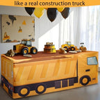 8Ft Construction Vehicle Table Cloth,Construction Birthday Decorations for Kids' Boys' Party Decorations, Baby Shower Birthday Party Supplies - Image 5