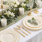 Supernal 180pcs Gold Plastic Silverware Set for Wedding, Party & Catering - Image 2