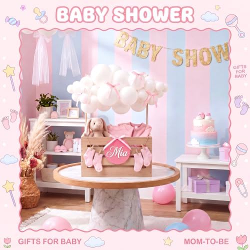 Novabright Wooden Baby Shower Crate Closet with Handle, Classic, Wood - Image 5