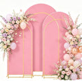 3PCS Metal Arch Backdrop Stand,6+6.6+7.2FT with Covers,Balloon Arch Stand by mekpiwu
