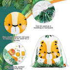 Ferraycle 60 Pack Safari Jungle Animal Drawstring Bags, Kids Party Favors - Image 4