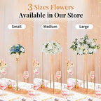 NUPTIO Flower Ball Arrangement Bouquet - 10 Pcs 9.5 inch Diameter Dusty Blue Fake Flowers Roses Balls for Centerpieces Tables - Artificial Rose Arrangements for Wedding Centerpiece Table Decorations - Image 6