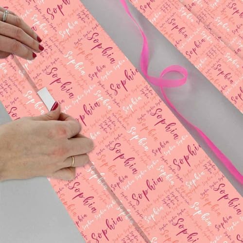 AOFUN Personalized Christmas Gift Funny Birthday Wrapping Paper Cute Gifts For Best Friends Custom Wrapping Paper Picture Happy Birthday Gift Wrap 3 Rolls 58" x 23" - Image 4
