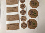 500PCS Custom Text Business Roll Sticker Personalized Design Water Bottle Label Gift Box Birthday Wedding Party First Holy Communion Baptism Stickers (Transparent PVC, 1.5" Square) - Image 3