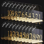 Aceorbit Clear Wedding Table Numbers 1-20 with Stands 5" x 7" by Unknown