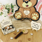 Teddy Bear Baby Shower Guest Book Alternative, Wooden Sign-in Drop Box - Image 4
