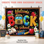 Custom Back to School Backdrop, Personalized First Day of School Photography Backdrop with Photo, Name & Grade, Welcome Back to School Decorations for Classroom, Photo Booth, Wall & Home, Made in USA - Image 6