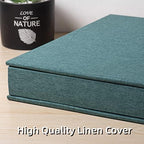 Super Large Photo Album Self Adhesive Scrapbook Album for 4×6 5×7 8×10 10×12 or Bigger Pictures DIY Magnetic Linen Cover Album 80Sheets/160Pages DIY Photo Album(Dark Green) - Image 4