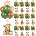 12 Sets Sage Green Bear Baby Shower Balloon Stand Kit for Table Boy Baby Shower with Balloon Centerpieces Decorations for Green Teddy Bear Theme Gender Reveal Birthday Party Table Decorations Supplies by Unknown