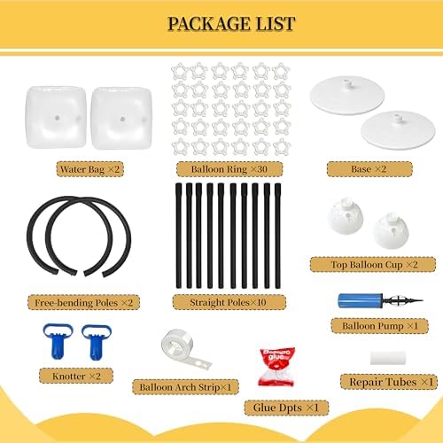 Balloon Arch Kit,Adjustable 8.2FT & 6FT Half Balloon Arch Stand - Image 3
