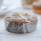 Restaurantware 4 oz Round Paper Newsprint Baking Cup, 200 Pack - Image 3