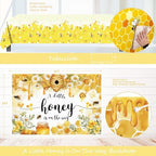 Bee Baby Shower Decorations for Boy or Girl – 111PCS Honey Bee Theme Party Supplies with Backdrop, Balloon Garland, Tablecloth, Boxes, Sash and Badges - Image 5