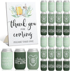 SiliFine 37 Pcs A Baby is Brewing Can Coolers Baby Shower Party Favors by SiliFine