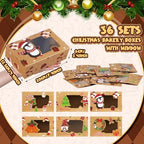 Funnymoom 36 Pcs Christmas Cookie Boxes with Clear Window 6 Design, Novel - Image 3