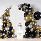 Arch Backdrop Stand with Cover Set, 7.2FT,6FT Gold Metal Wedding Arch for Ceremony, Heavy Duty Balloon Arch Stand with White Spandex Cover for Birthday Party, Baby Shower, Graduation - Image 7