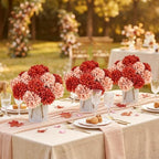 6 Set Terracotta Pre-Made Flower Table Centerpieces for Fall Decor - Image 5