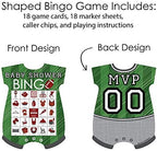 Big Dot of Happiness End Zone - Football - Picture Bingo Cards and Markers - Baby Shower Shaped Bingo Game - Set of 18 (Pack of 2) - Image 4