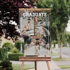 Personalized Clear Graduation Yard Sign with Photos – Custom Acrylic Senior Graduation Welcome Sign for High School Class of 2026 Party Decorations, Outdoor Lawn Display, Photo Collage Sign - Image 2