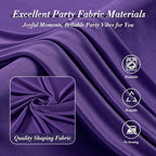 50 ft x 10 ft Wrinkle Free Purple Backdrop Curtain for Parties, 5ft x 10ft 10 Panels Polyester Purple Photo Backdrop Drapes for Wedding Birthday Party Baby Shower Fabric Photo Curtains for Mermaid - Image 5