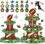3 Tier Football Cupcake Stand for 24 Cupcakes,2 Pack Cupcake Holder Stand by HKOORLAMULS