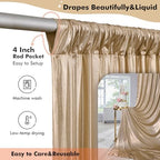 50x10ft Shimmer Champagne Gold Sequin Backdrop Curtain for Parties,Thick Wrinkle Free Glitter Backdrop Drapes Photo Back Drop Curtains for Birthday Wedding Party Photography Background-10 Panels 5x10 - Image 6