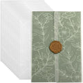 Vellum Jackets for 5x7 Invitations Floral Invitation Sleeves 100 Pcs by MIIOO