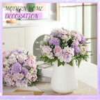 Tigeen 24 Bundles Artificial Flowers Bouquet Silk Peonies, Purple - Image 4