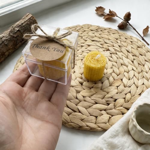 Wedding Favor Guest Bulk, Personalized Beewax Natural Candle Party Favors, Bridal Shower Gifts for Party, Baby Shower giveaways for Baptism (10,20,30,50,100.. Options Available in Customize Section) - Image 6