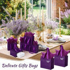 Zhanmai 4.7 x 2.4 x 3.9 Inch 100 Pcs Mini Gift Bags Bulk, Purple - Image 6