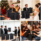Addblu 30 Pack Black Gift Bags with Handles - Image 5