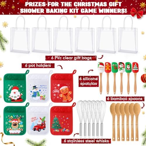 Chengu 6 Set Christmas Pot Holder Gift Baby Shower Party Game Prizes - Image 3