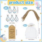 Minatee 50Set Baby Shower Bottle Openers Nail Clipper for Guest, Elephant - Image 2