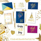 Janvale 100 All Occasion Cards Assortment Box with Color Envelopes，All Occasion Cards Set with Greeting Inside, Large 5 x 7 inch Cards with Stickers and Dividers - Image 4