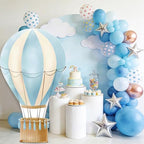 2.9 ft x 4.9 ft Hot Air Balloon Baby Shower Decorations, Large Blue Hot Air Shaped Cardboard Cutout, Life-Size Standup Photo Booth Props for Birthday Party Celebration Backdrops Decor - Image 6