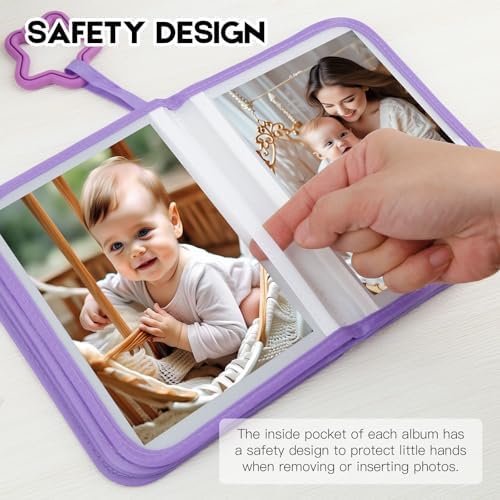 2Pack Baby's My First Photo Album for Baby Holds 21 4x6 Photos, Baby Photo Album Soft Cloth Family Book, My First Family Album for 4x6 Baby Shower Kids Toddlers Family Pictures, Toddler Photo Album - Image 6