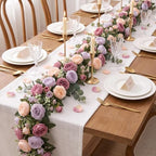 Geosar 36 Bundles Artificial Peonies Flowers,Dusty Pink, Light Pink, Purple - Image 4