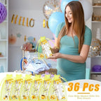 145 Pieces Bee Baby Shower Favors for Guest Honeycomb Ballpoint Pens and Keychains Gifts Bulk Retractable Honey Baby Shower Party Pens Gender Reveal Greeting Cards Souvenirs Prizes - Image 7