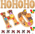 6PCS Bamboo Christmas Decorations Letters Charcuterie Board Box-(with 14 Balloons and Bow) HOHOHO Charcuterie Letters Fillable Food Christmas Party Supplies Table Decoration Food Tray Platter by Nsoyos