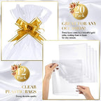 Thenshop 44 Pcs Empty Gift Basket Bulk,Basket Gifts, Gold, Solid - Image 3
