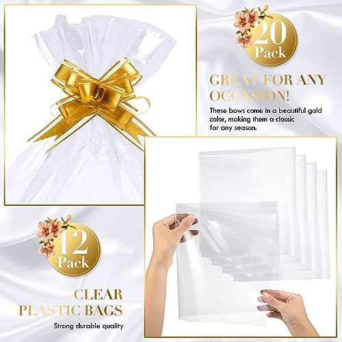 Thenshop 44 Pcs Empty Gift Basket Bulk,Basket Gifts, Gold, Solid - Image 3
