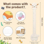 Personalized Wooden Llama Growth Chart Ruler,Custom Name Kids Height Measurement Wall Sticker,Kids Growth Chart Ruler Nursery Decor Toddler Kid Room Decoration - Image 2